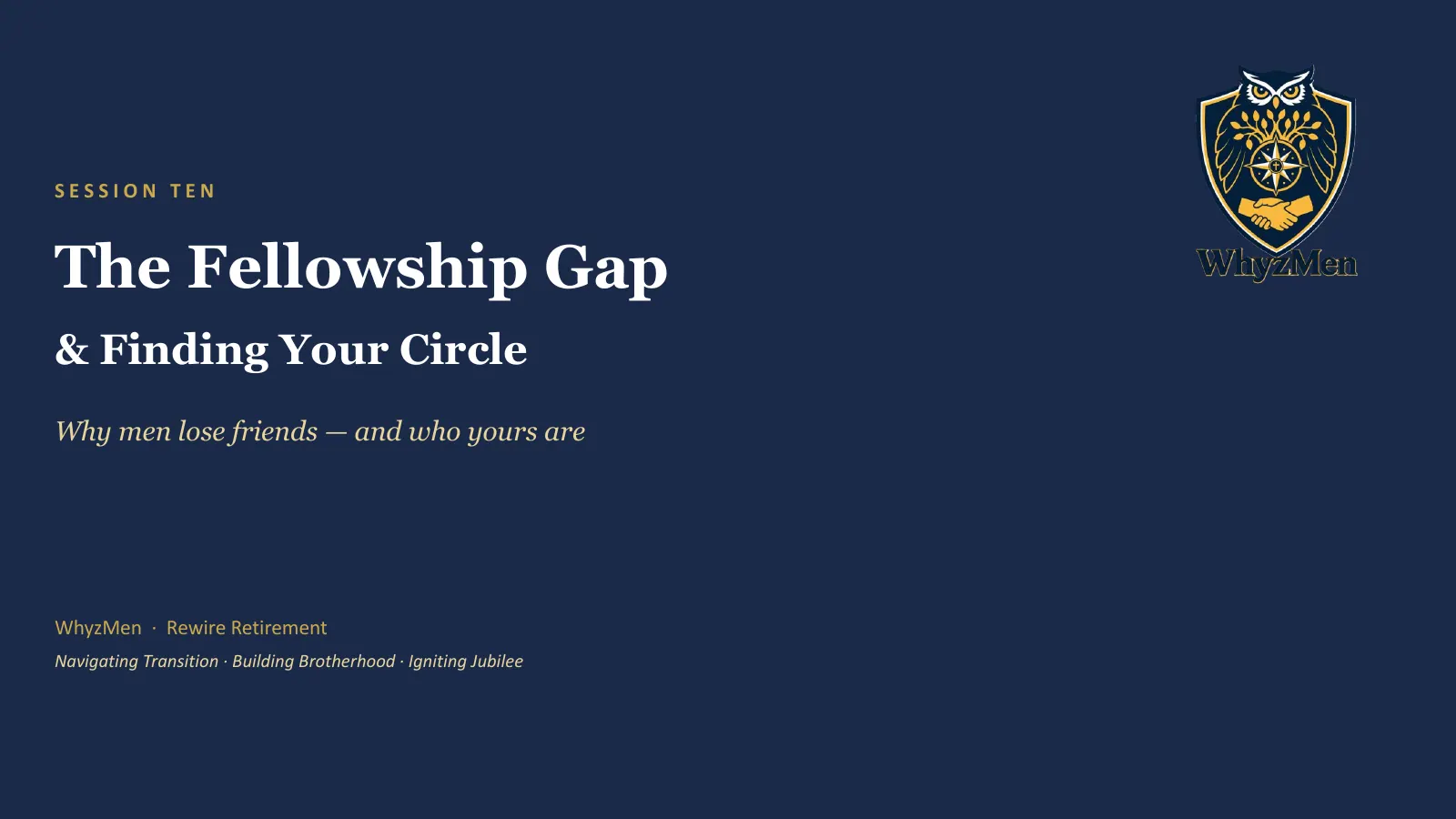 First slide of Session 10